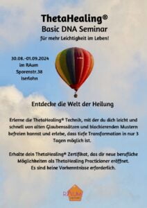 ThetaHealing Basic Seminar Iserlohn Plakat